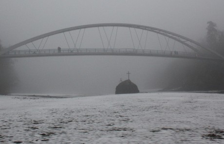 most u hradu Veveří 9.1.2011